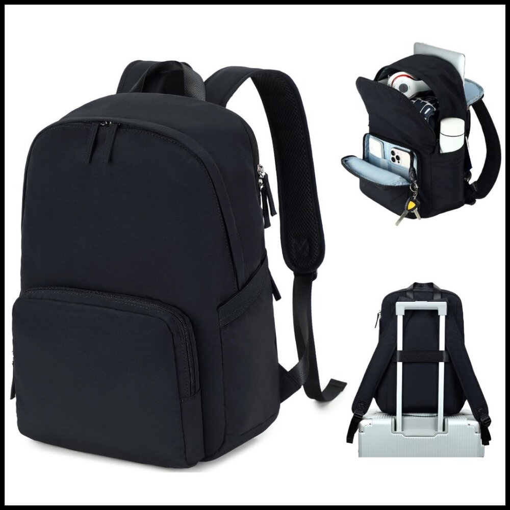 Lightweight Water Resistant Laptop Backpack Casual Travel Daypack Adjustable